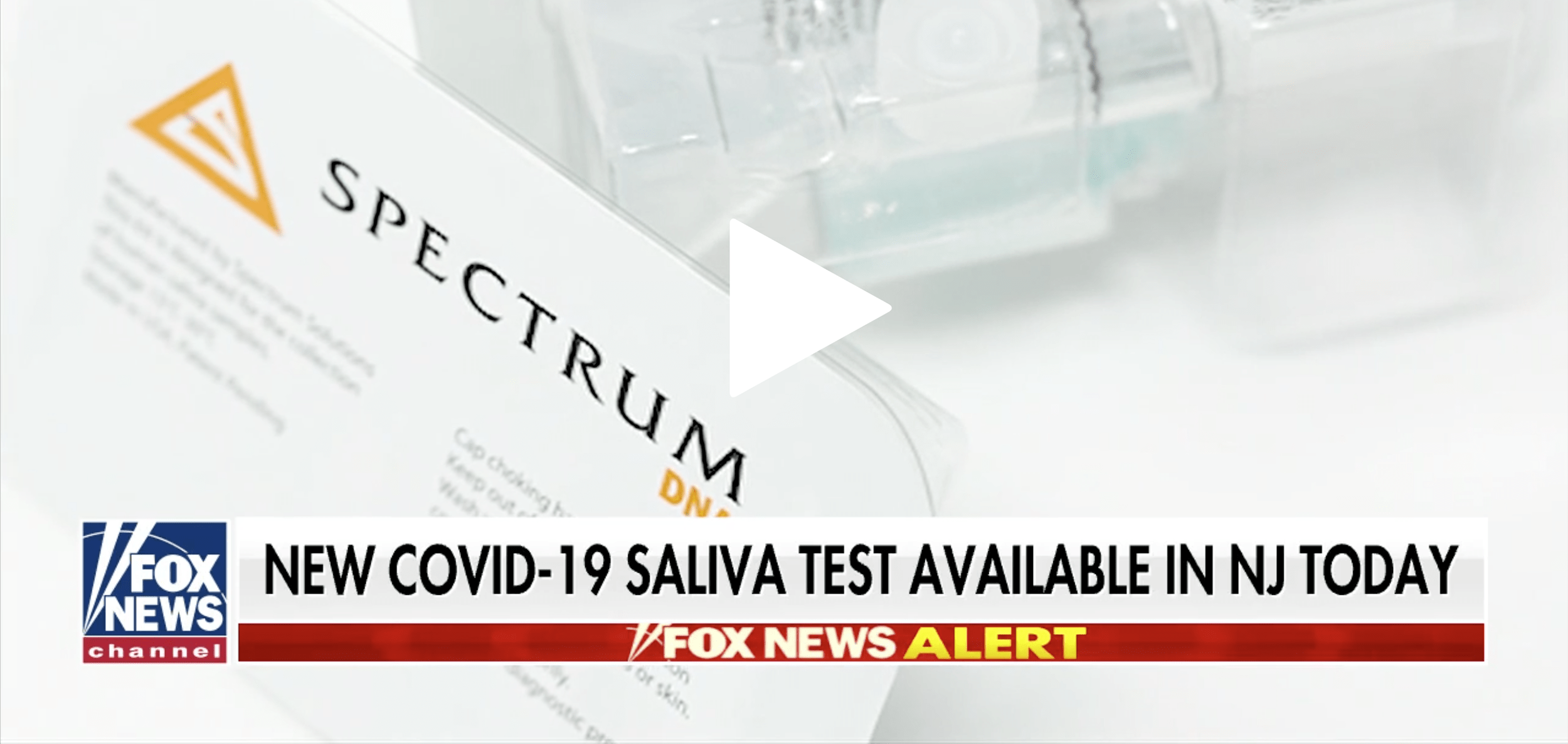 FOX NEWS COVID-19 Testing using saliva in NJ