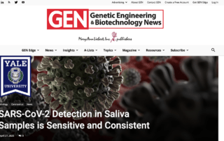 GENETIC ENGINEERING AND BIOTECH NEWS-SALIVA COLLECTION AFFIRMED IN COVID-19 TESTING