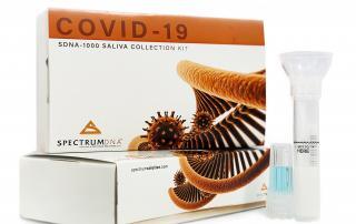 Spectrum Solutions Saliva Kit on white