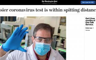 The Washington Post-An easier coronavirus test is within spitting distance