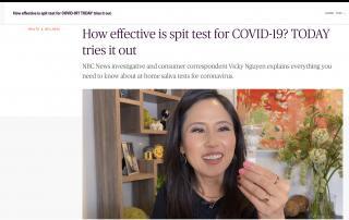 TODAY Show- How effective is spit test for COVID-19 TODAY tries it out