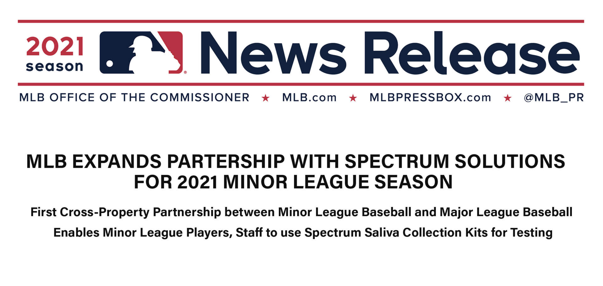 MLB Announces First Cross-Property Partnership between Minor League Baseball and Major League Baseball