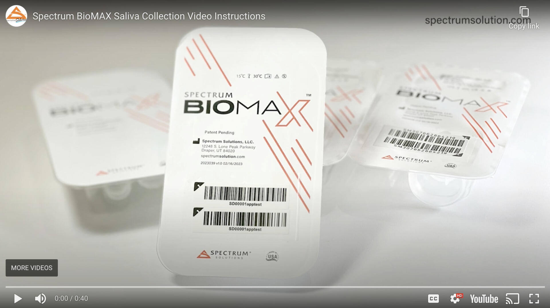 BioMax Saliva Collection Video Instructions